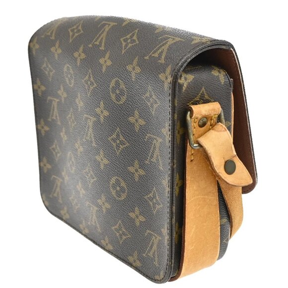 LOUIS VUITTON Cartouchiere MM Shoulder Bag Monogram Leather Brown M51253 32FC087 - Picture 4 of 16